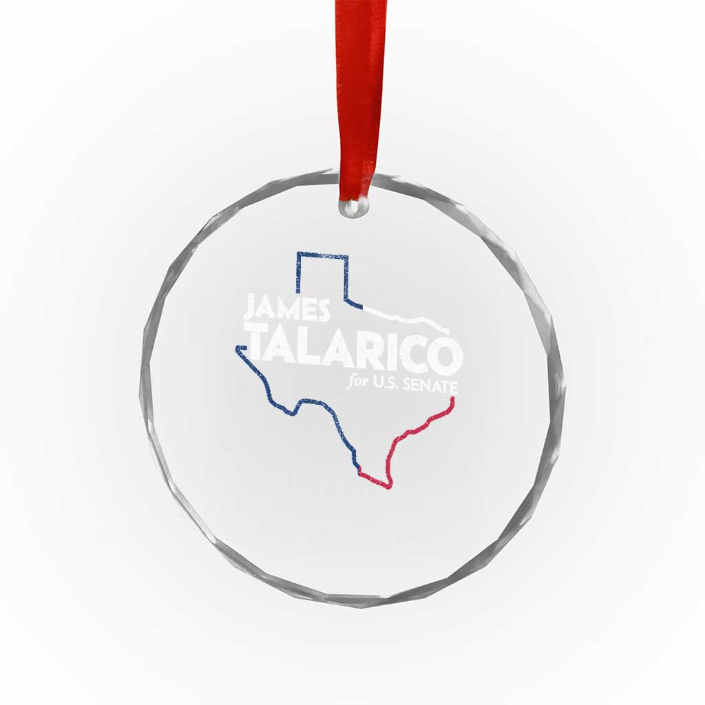 James Talarico for US Senate Crystal Glass Ornament Texas Senate Race 2026