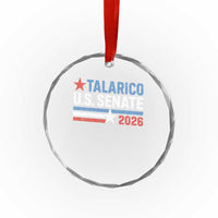 James Talarico US Senate 2026 Crystal Glass Ornament Texas Senate Race Stars and Stripes