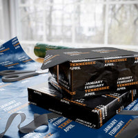 January February Tennessee April Wrapping Paper Roll Basketball Game Day