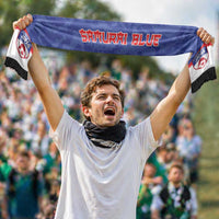 Japan 2026 Football Soccer Scarf Go Samurai Blue