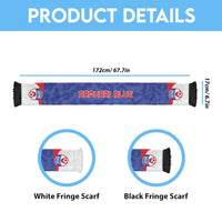 Japan 2026 Football Soccer Scarf Go Samurai Blue