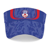Japan 2026 Football Sun Visor Cap Go Samurai Blue