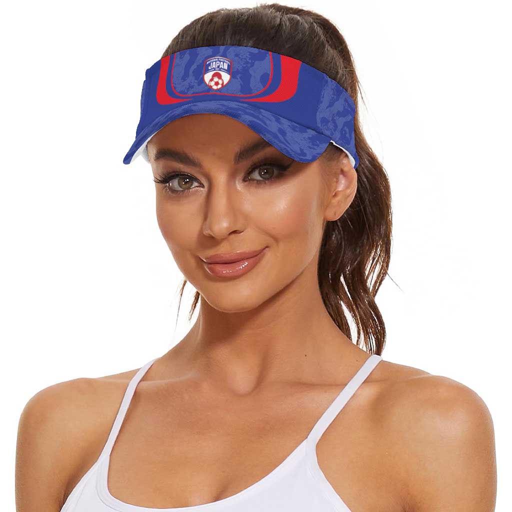 Japan 2026 Football Sun Visor Cap Go Samurai Blue