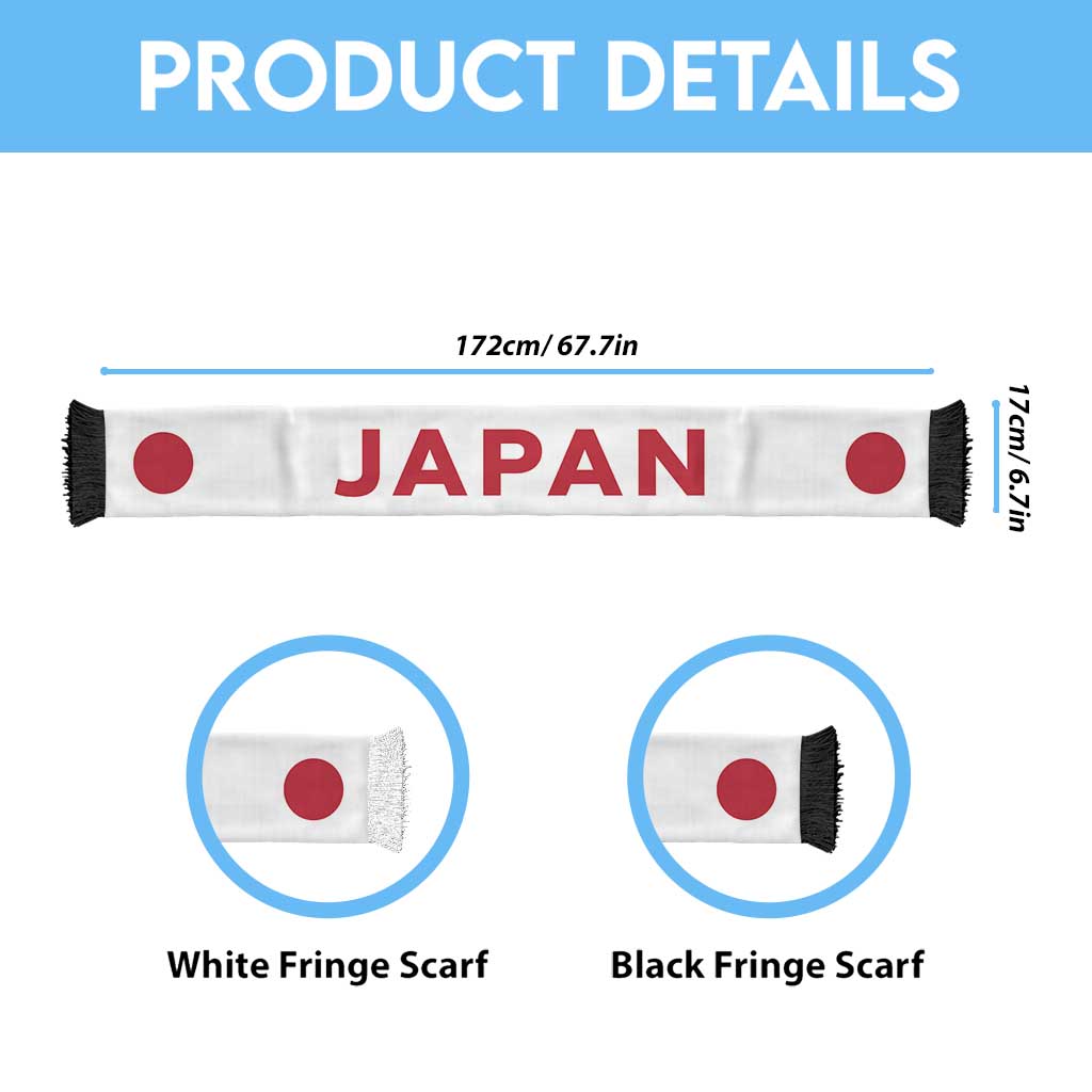 Japan Football 2026 Soccer Scarf Flag Style