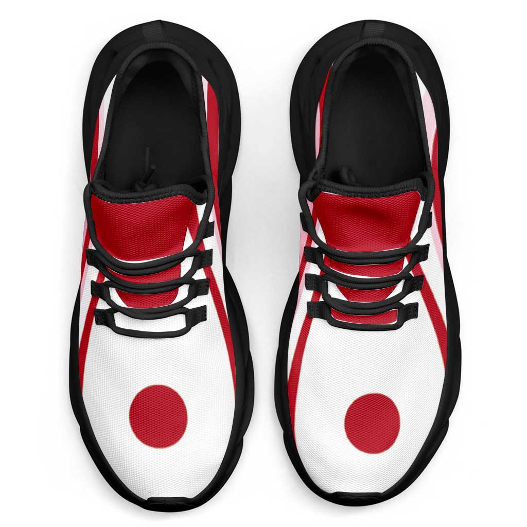 Japan Football Clunky Sneakers Flag-Inspired Curve Style