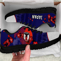 Japan Football Sneakers Minimalist Floral Great Wave Ukiyo-e Style