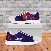 Japan Football Sneakers Minimalist Floral Great Wave Ukiyo-e Style