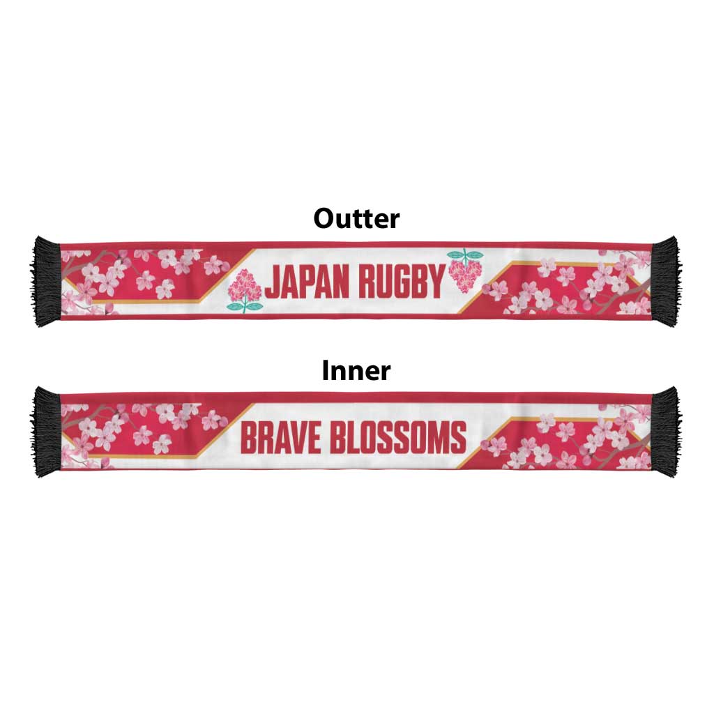 Japan Rugby Ruffneck Scarf Go Brave Blossoms