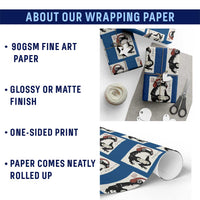 Japanese Gamer Frog Wrapping Paper Roll Boys Funny Vintage Gaming - Wonder Print Shop