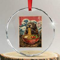 Japanese Groundhog Ramen Noodles Crystal Glass Ornament Funny Kawaii Anime - Wonder Print Shop