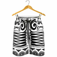 Japanese Indigenous Shorts for Men Jomon Tribal Inspired Black