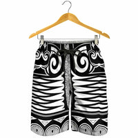 Japanese Indigenous Shorts for Men Jomon Tribal Inspired White