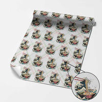 Japanese Kanagawa Wave Ramen Bowl Graphic Wrapping Paper Roll Retro Anime Noodles Art
