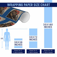 Japanese Maine Coon Samurai Warrior Wrapping Paper Roll Vintage Ukiyoe Cat