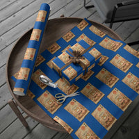 Japanese Maneki Neko Drinking Tea Kawaii Lucky Cat Wrapping Paper Roll - Wonder Print Shop