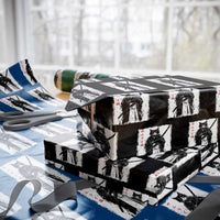 Japanese Samurai Cat Wrapping Paper Roll Retro Vintage Ukiyo-e Warrior Art Graphic