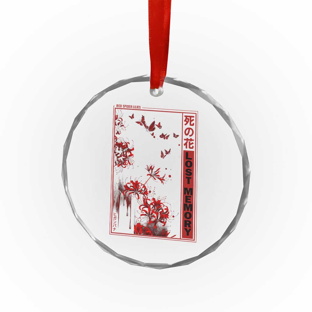 Japanese Spider Lily Crystal Glass Ornament Soft Grunge Anime Aesthetic Flower TS10