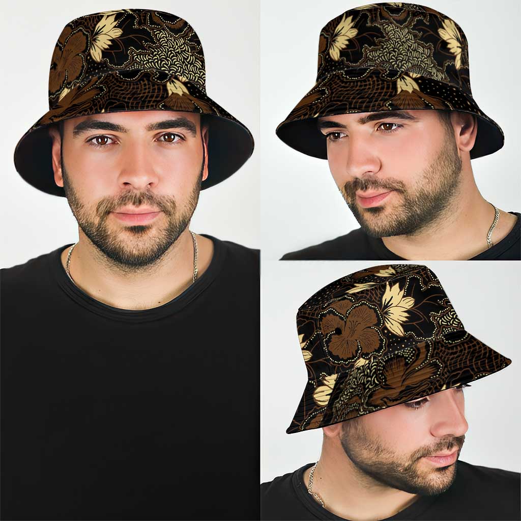Javanese Batik Semen Bucket Hat Indonesian Traditional Pattern