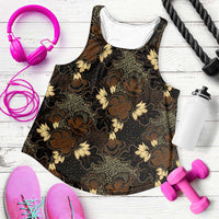 Javanese Batik Semen Women Racerback Tank Indonesian Traditional Pattern