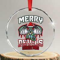 Jersey Devil Crystal Glass Ornament Merry Devils Christmas Cryptid Gift TS12