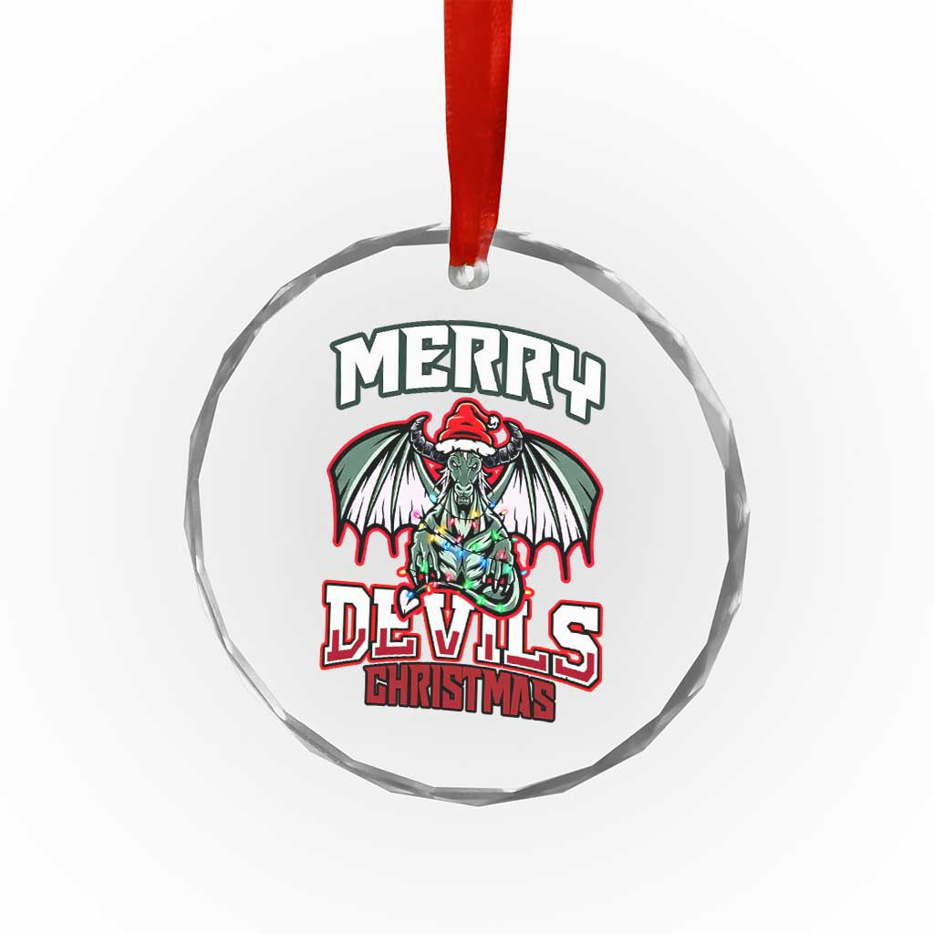 Jersey Devil Crystal Glass Ornament Merry Devils Christmas Cryptid Gift TS12