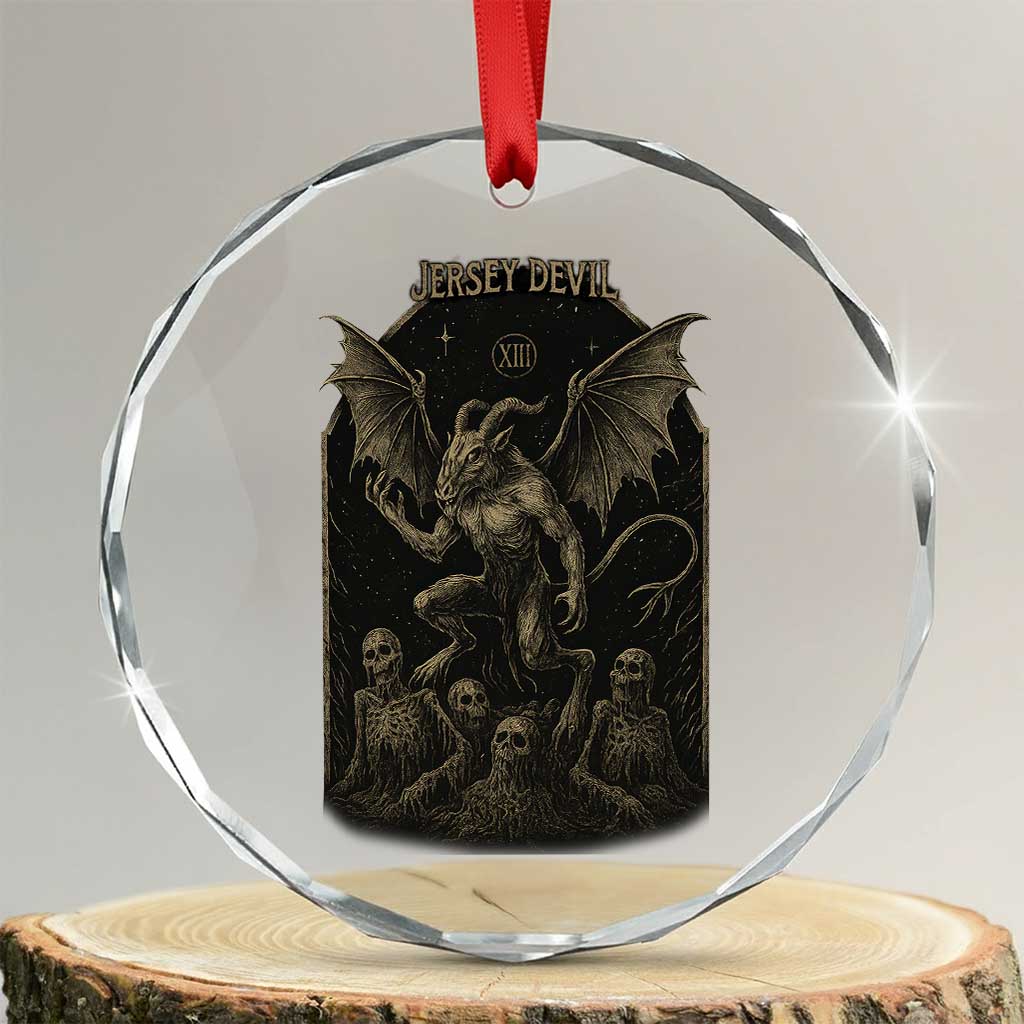 Jersey Devil Crystal Glass Ornament Vintage Weird Creepy Creature Leeds Devil - Wonder Print Shop