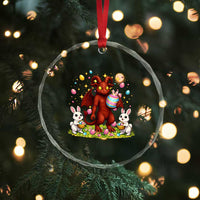 Jersey Devil Easter Egg Hunt Crystal Glass Ornament Funny Pine Barrens Folklore Gift