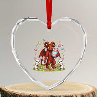Jersey Devil Easter Egg Hunt Heart Crystal Glass Ornament Funny Pine Barrens Folklore Gift