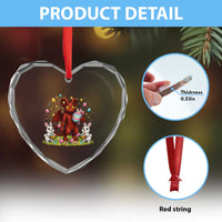 Jersey Devil Easter Egg Hunt Heart Crystal Glass Ornament Funny Pine Barrens Folklore Gift
