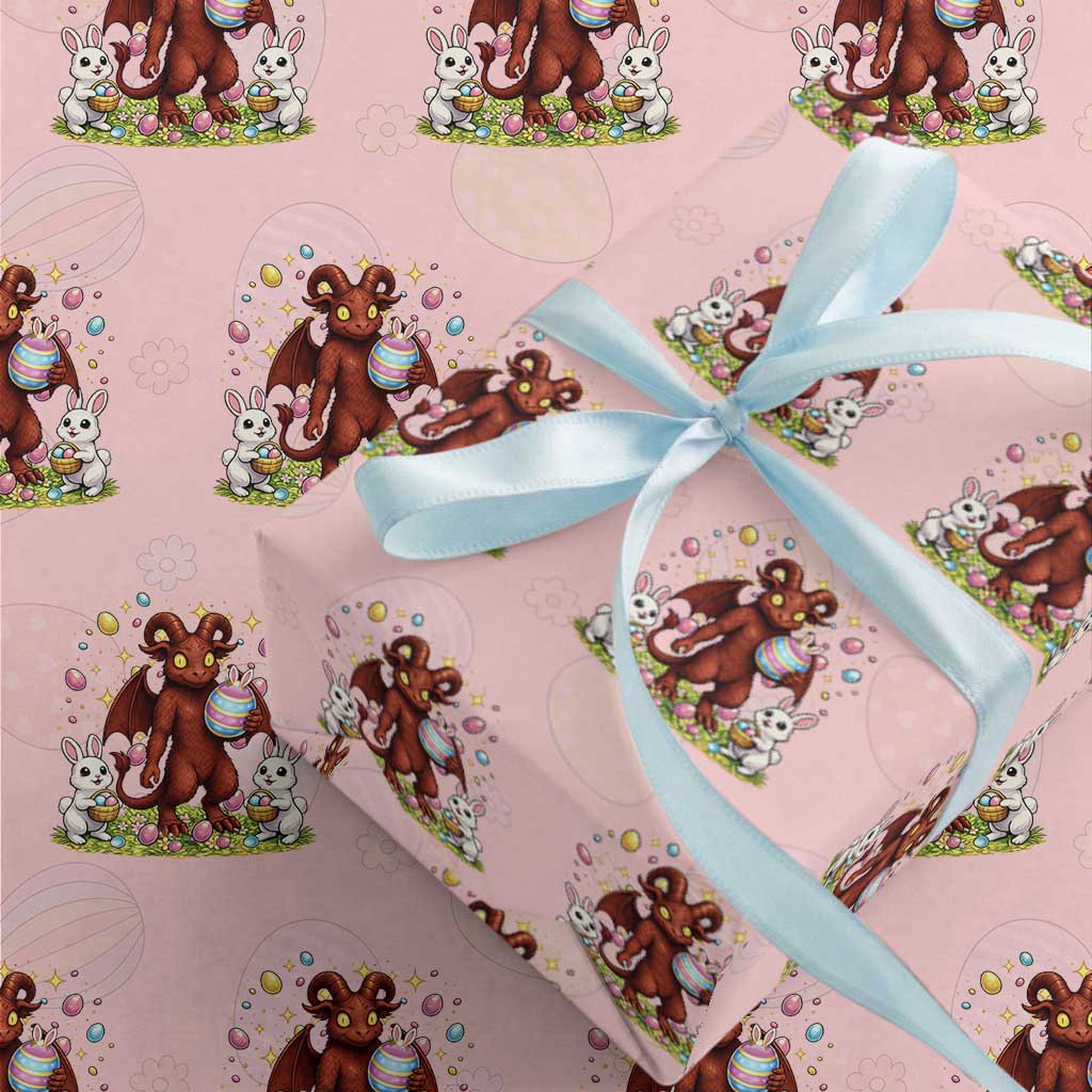 Jersey Devil Easter Egg Hunt Wrapping Paper Roll Funny Pine Barrens Folklore Gift