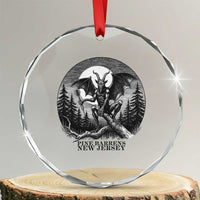 Jersey Devil Playing Dart Crystal Glass Ornament Gothic Horror Gift Pine Barrens New Jersey - Wonder Print Shop