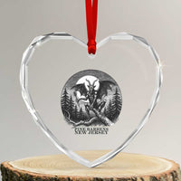 Jersey Devil Playing Dart Heart Crystal Glass Ornament Gothic Horror Gift Pine Barrens New Jersey - Wonder Print Shop