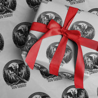 Jersey Devil Playing Dart Wrapping Paper Roll Gothic Horror Gift Pine Barrens New Jersey - Wonder Print Shop