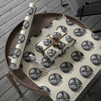 Jersey Devil Playing Dart Wrapping Paper Roll Gothic Horror Gift Pine Barrens New Jersey - Wonder Print Shop