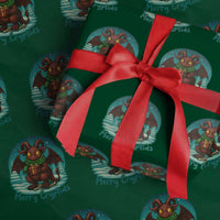 Jersey Devil Wrapping Paper Roll Merry Cryptidmas Funny Xmas Gift - Wonder Print Shop