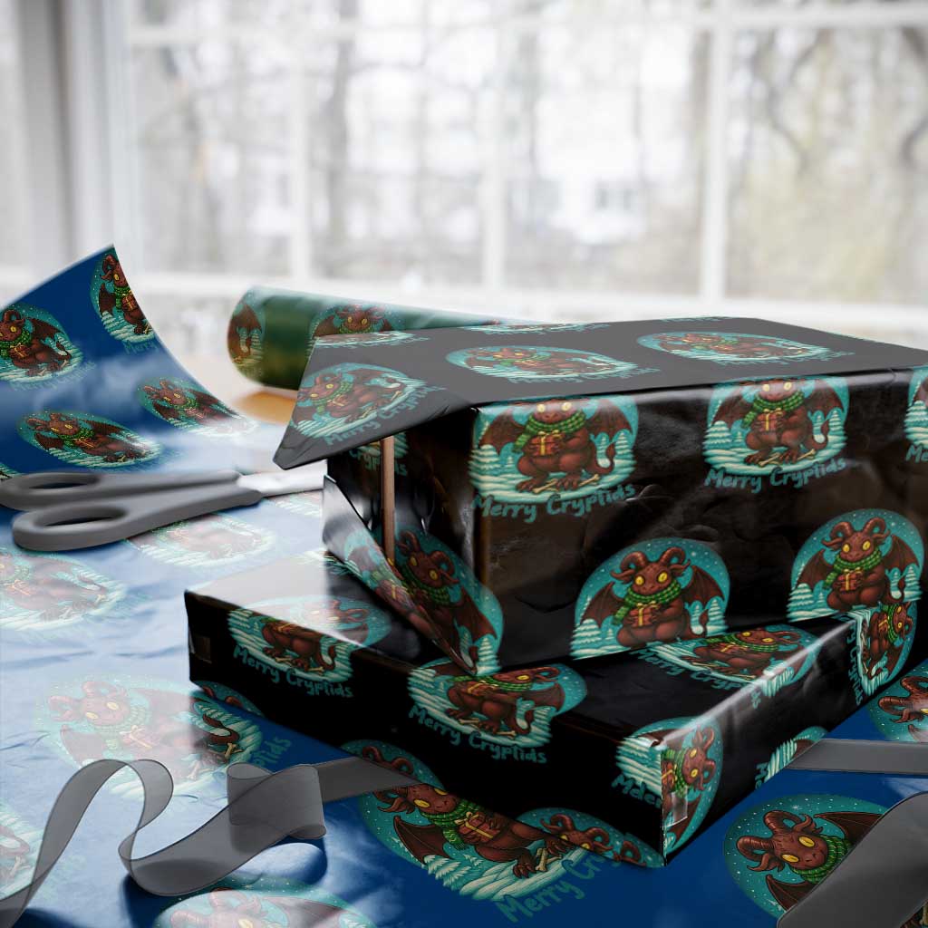 Jersey Devil Wrapping Paper Roll Merry Cryptidmas Funny Xmas Gift - Wonder Print Shop