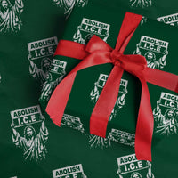Jesus Abolish Ice Protest Wrapping Paper Roll Religious Faith Justice and Freedom Resistance