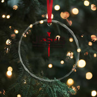 Jesus Christ Crystal Glass Ornament The Way Truth Life Cross Nails Faith In God Christian
