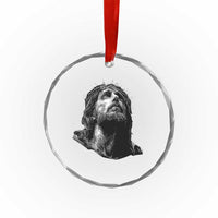 Jesus Christ Religious Christian Faith Crown Of Thorns Crystal Glass Ornament - Wonder Print Shop