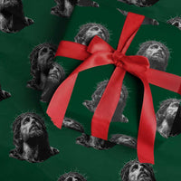 Jesus Christ Religious Christian Faith Crown Of Thorns Wrapping Paper Roll - Wonder Print Shop
