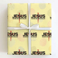 Jesus Christ Wrapping Paper Roll The Way Truth Life Cross Nails Faith In God Christian