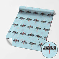 Jesus Christ Wrapping Paper Roll The Way Truth Life Cross Nails Faith In God Christian