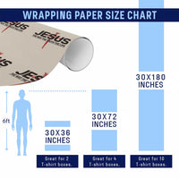 Jesus Christ Wrapping Paper Roll The Way Truth Life Cross Nails Faith In God Christian