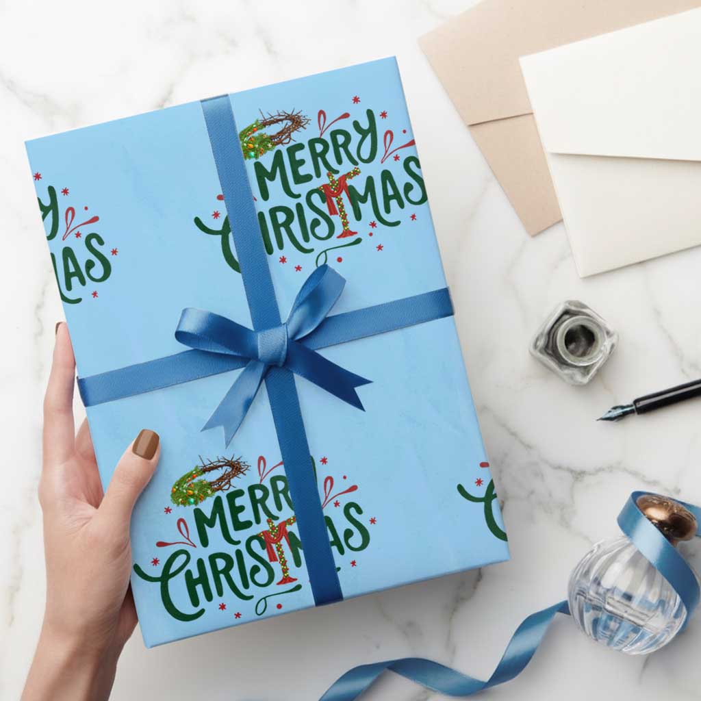 Jesus Christian Christmas Wrapping Paper Roll - Wonder Print Shop
