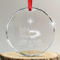 Jesus Christian Crystal Glass Ornament Crown Thorn Monochrome LRD SVR Symbolic Religious - Wonder Print Shop