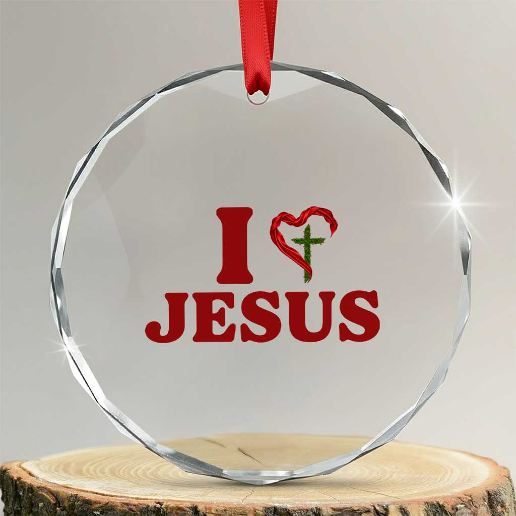 Jesus Christian Crystal Glass Ornament Religious Faith Inspirational Bible Verse - Wonder Print Shop