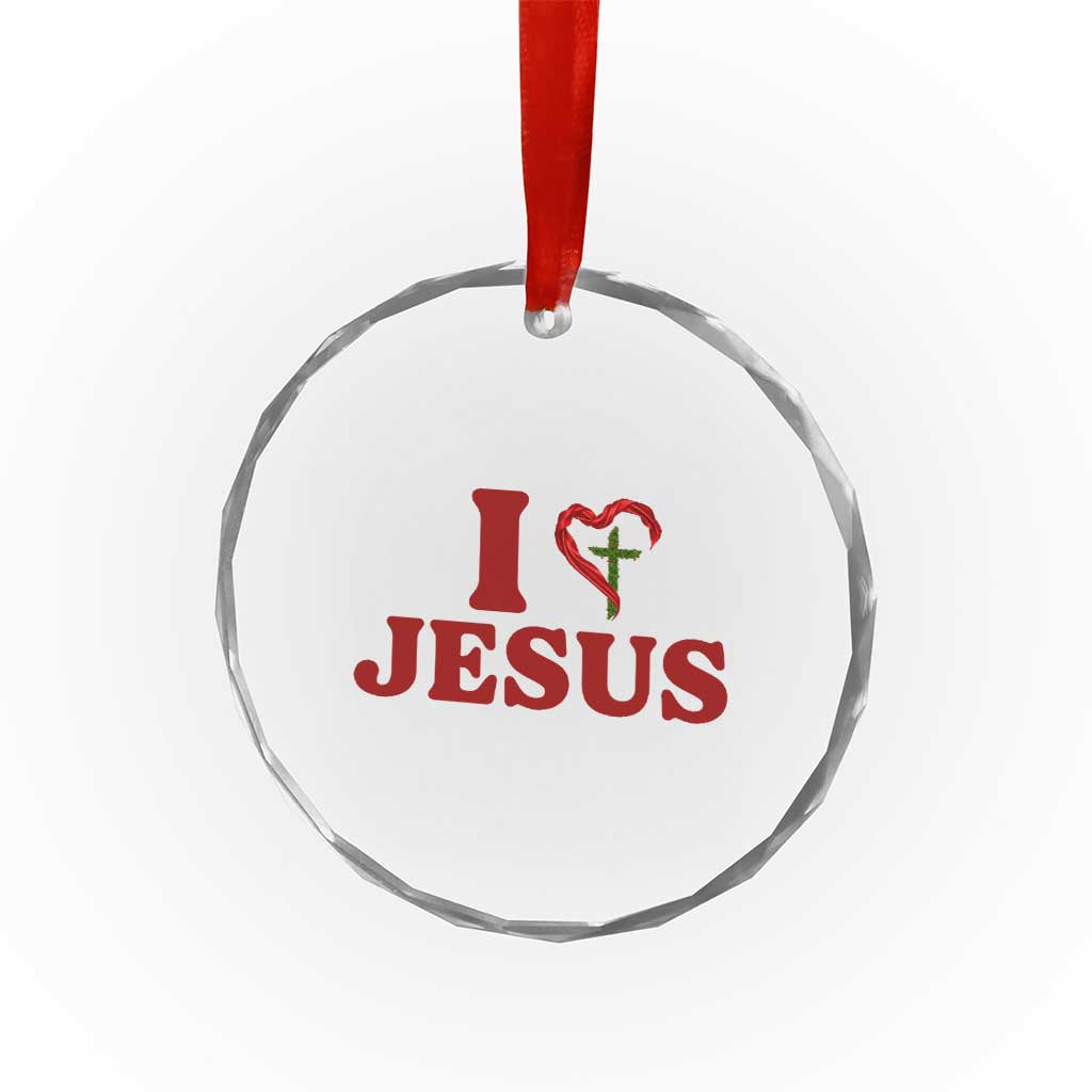 Jesus Christian Crystal Glass Ornament Religious Faith Inspirational Bible Verse - Wonder Print Shop