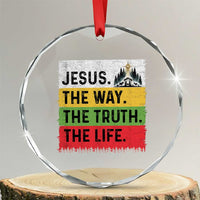 Jesus Christian Crystal Glass Ornament The Way The Truth The Life Nativity Scene - Wonder Print Shop