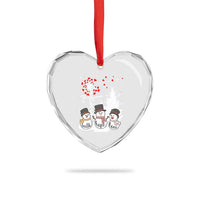 Jesus Christian Heart Crystal Glass Ornament Faith Hope Love Snowman Dandelion Xmas - Wonder Print Shop