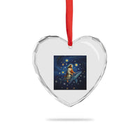 Jesus Christian Heart Crystal Glass Ornament Stary Night Van Gogh Christmas - Wonder Print Shop
